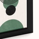 Bohemian Wall Art | Minimalist Green Geometric Circles Print | Boho Decor