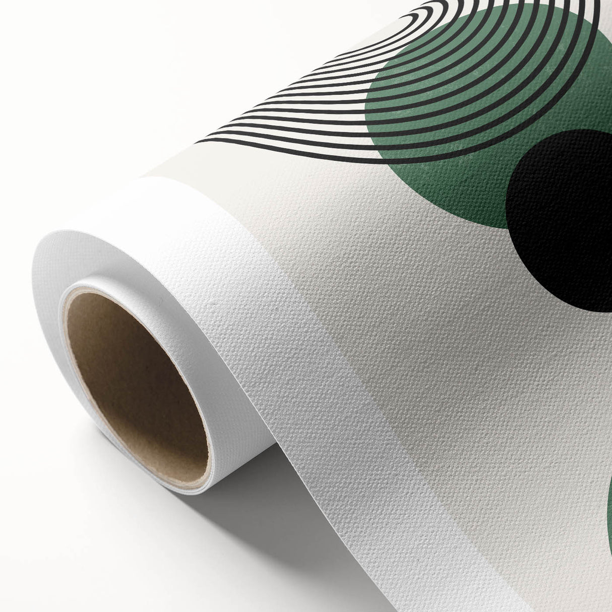 Bohemian Wall Art | Minimalist Green Geometric Circles Print | Boho Decor