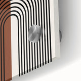 Bohemian Wall Art | Minimalist Arched Lines Design | Boho Decor Canvas