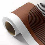 Bohemian Wall Art | Minimalist Arched Lines Design | Boho Decor Canvas