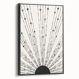 Bohemian Wall Art | Minimalist Abstract Sunburst Design | Boho Decor