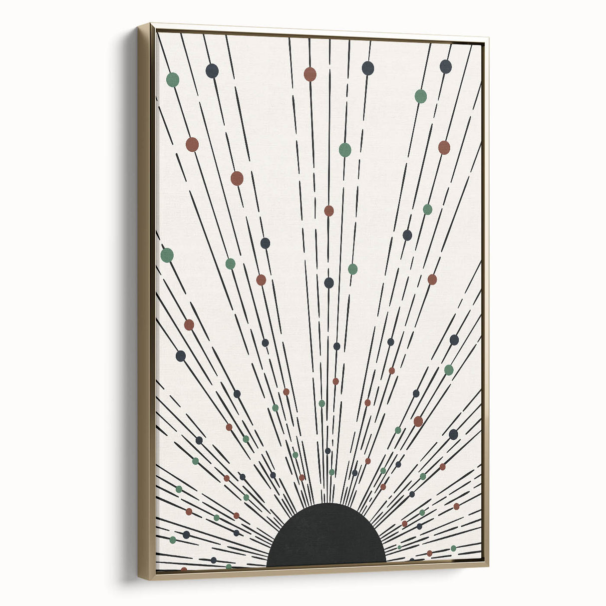 Bohemian Wall Art | Minimalist Abstract Sunburst Design | Boho Decor