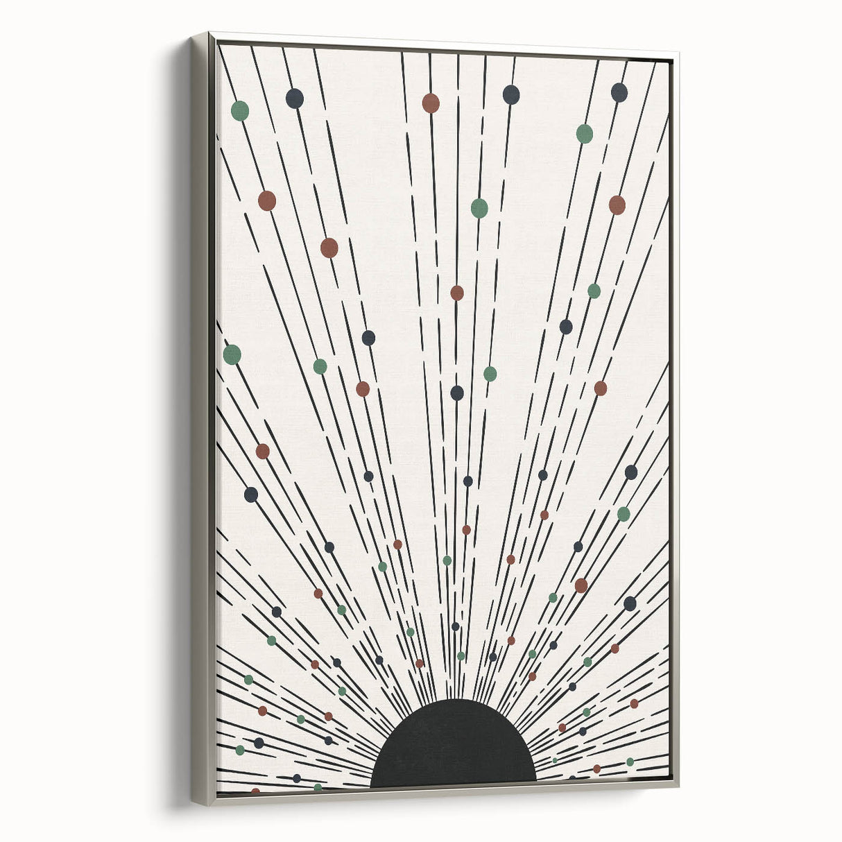 Bohemian Wall Art | Minimalist Abstract Sunburst Design | Boho Decor