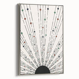 Bohemian Wall Art | Minimalist Abstract Sunburst Design | Boho Decor