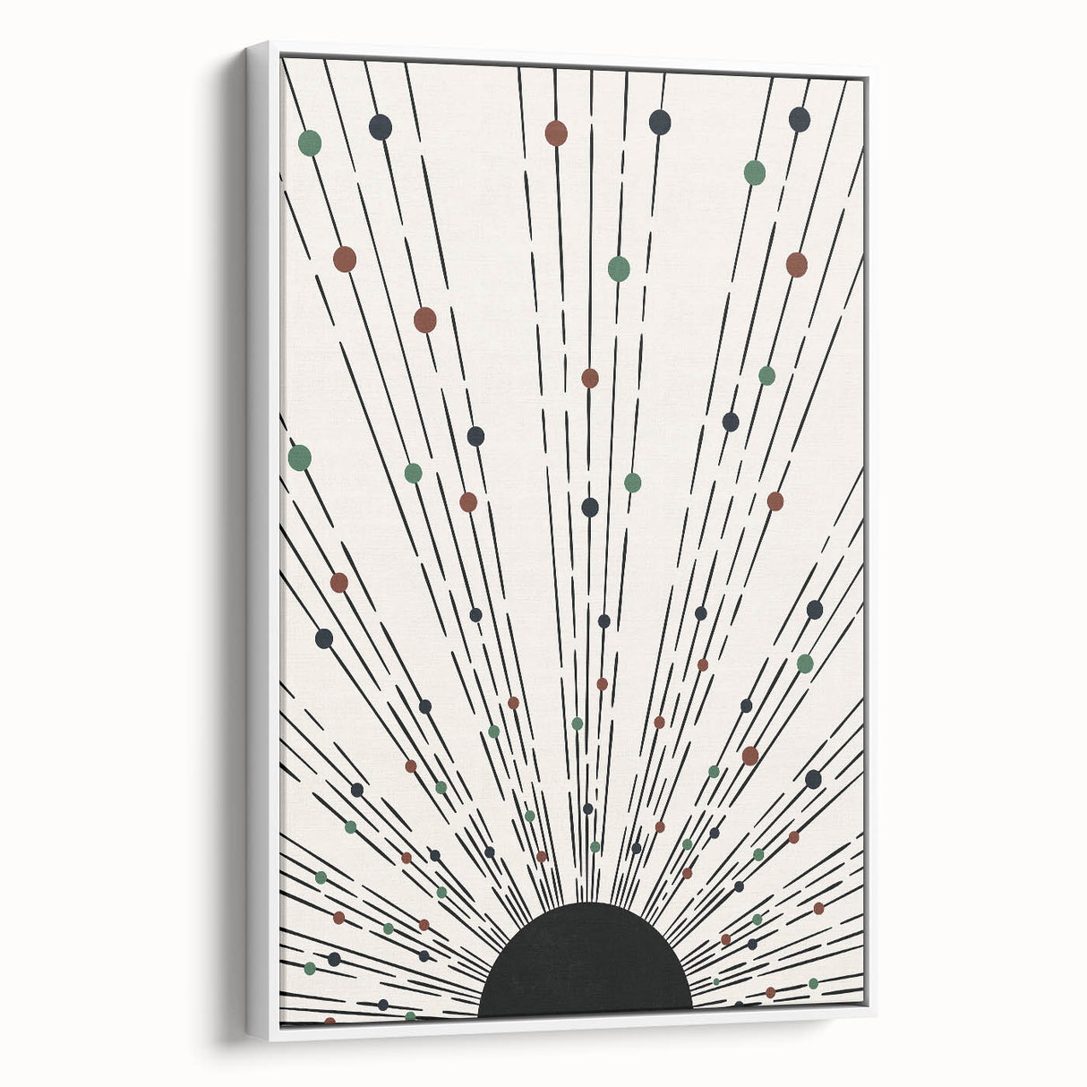 Bohemian Wall Art | Minimalist Abstract Sunburst Design | Boho Decor