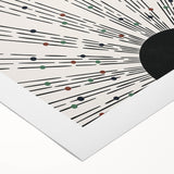 Bohemian Wall Art | Minimalist Abstract Sunburst Design | Boho Decor