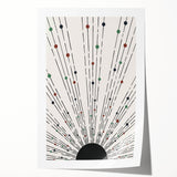 Bohemian Wall Art | Minimalist Abstract Sunburst Design | Boho Decor