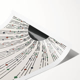 Bohemian Wall Art | Minimalist Abstract Sunburst Design | Boho Decor