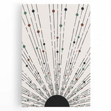 Bohemian Wall Art | Minimalist Abstract Sunburst Design | Boho Decor
