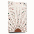 Bohemian Wall Art | Earthy Sunburst Abstract Design | Boho Decor