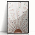 Bohemian Wall Art | Earthy Sunburst Abstract Design | Boho Decor
