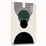 Bohemian Wall Art | Minimalist Geometric Circles Design | Boho Decor