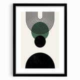 Bohemian Wall Art | Minimalist Geometric Circles Design | Boho Decor