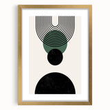 Bohemian Wall Art | Minimalist Geometric Circles Design | Boho Decor