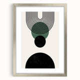 Bohemian Wall Art | Minimalist Geometric Circles Design | Boho Decor