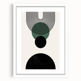 Bohemian Wall Art | Minimalist Geometric Circles Design | Boho Decor