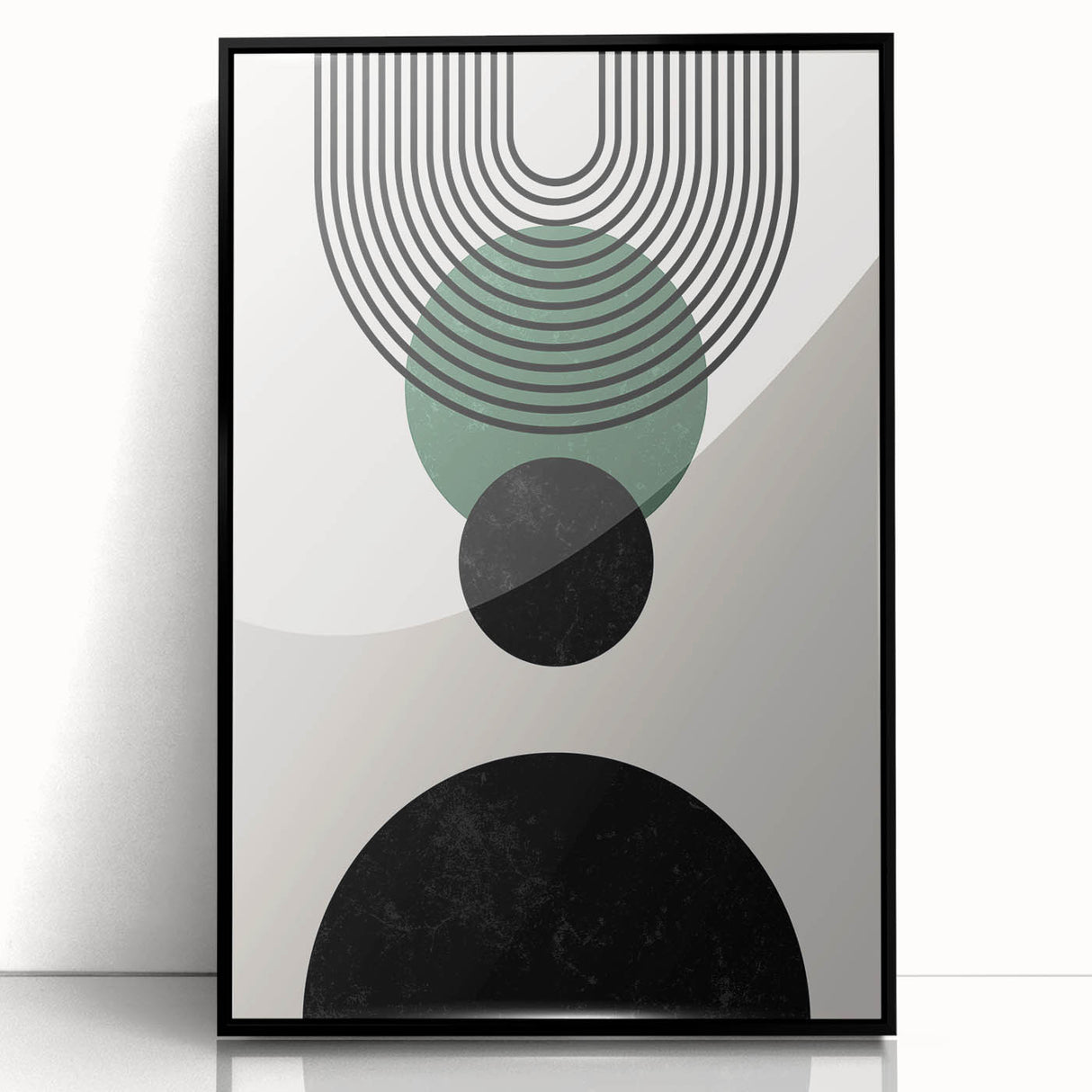 Bohemian Wall Art | Minimalist Geometric Circles Design | Boho Decor