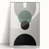 Bohemian Wall Art | Minimalist Geometric Circles Design | Boho Decor