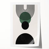 Bohemian Wall Art | Minimalist Geometric Circles Design | Boho Decor