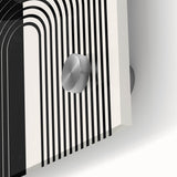 Bohemian Wall Art | Minimalist Black & White Arched Design | Boho Decor