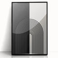 Bohemian Wall Art | Minimalist Black & White Arched Design | Boho Decor