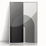 Bohemian Wall Art | Minimalist Black & White Arched Design | Boho Decor