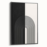 Bohemian Wall Art | Minimalist Black & White Arched Design | Boho Decor