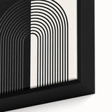Bohemian Wall Art | Minimalist Black & White Arched Design | Boho Decor