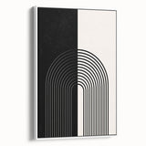 Bohemian Wall Art | Minimalist Black & White Arched Design | Boho Decor
