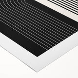 Bohemian Wall Art | Minimalist Black & White Arched Design | Boho Decor