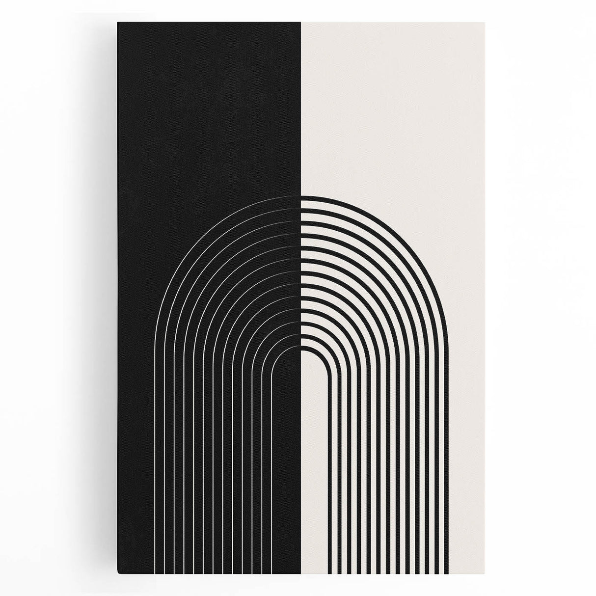 Bohemian Wall Art | Minimalist Black & White Arched Design | Boho Decor