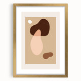 Bohemian Wall Art | Abstract Organic Shapes in Warm Earth Tones | Boho Decor