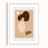 Bohemian Wall Art | Abstract Organic Shapes in Warm Earth Tones | Boho Decor