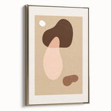 Bohemian Wall Art | Abstract Organic Shapes in Warm Earth Tones | Boho Decor