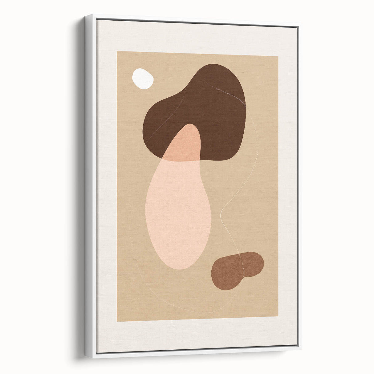 Bohemian Wall Art | Abstract Organic Shapes in Warm Earth Tones | Boho Decor