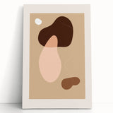 Bohemian Wall Art | Abstract Organic Shapes in Warm Earth Tones | Boho Decor