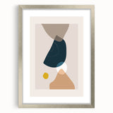 Bohemian Wall Art | Abstract Shapes in Muted Tones | Boho Decor Canvas