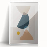 Bohemian Wall Art | Abstract Shapes in Muted Tones | Boho Decor Canvas