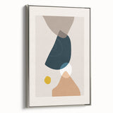 Bohemian Wall Art | Abstract Shapes in Muted Tones | Boho Decor Canvas