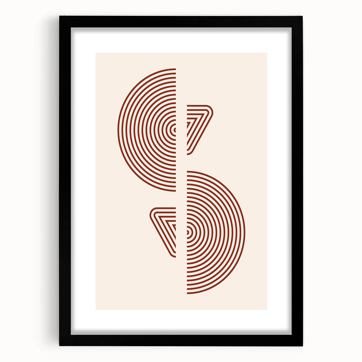 Geometric Boho Wall Art | Minimalist Circles & Triangles | Earthy Decor