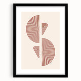 Geometric Boho Wall Art | Minimalist Circles & Triangles | Earthy Decor
