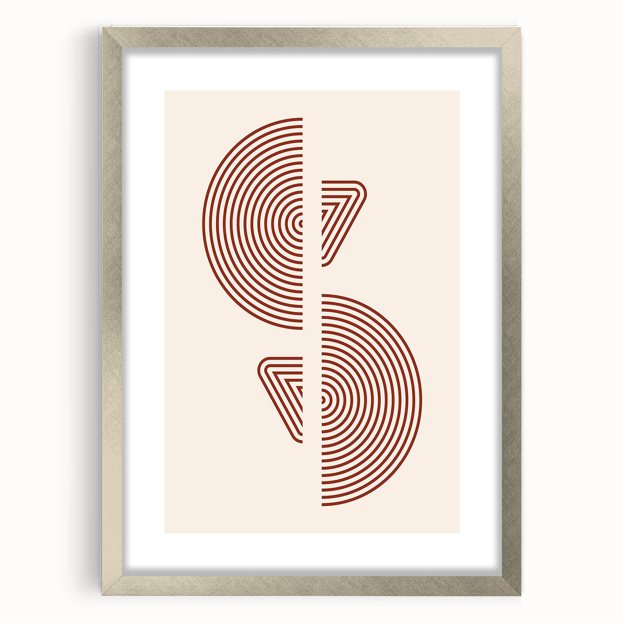 Geometric Boho Wall Art | Minimalist Circles & Triangles | Earthy Decor