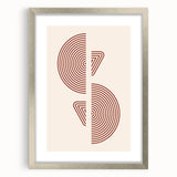 Geometric Boho Wall Art | Minimalist Circles & Triangles | Earthy Decor