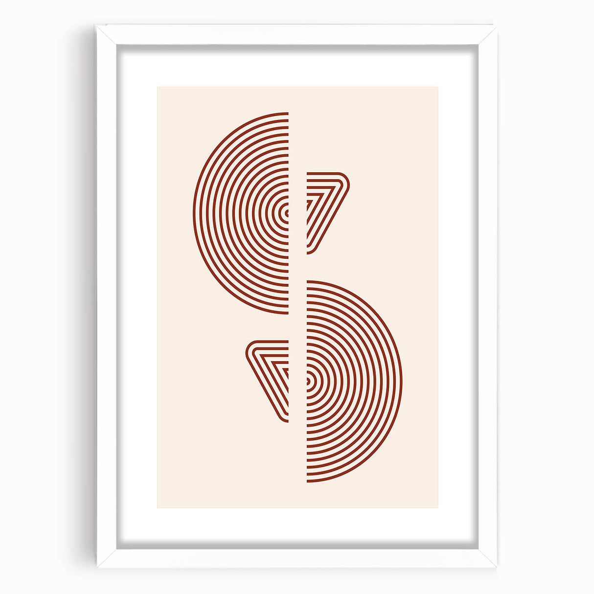 Geometric Boho Wall Art | Minimalist Circles & Triangles | Earthy Decor