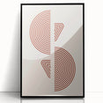 Geometric Boho Wall Art | Minimalist Circles & Triangles | Earthy Decor