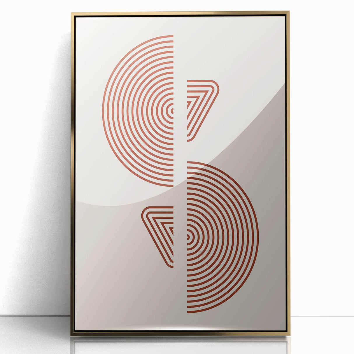Geometric Boho Wall Art | Minimalist Circles & Triangles | Earthy Decor