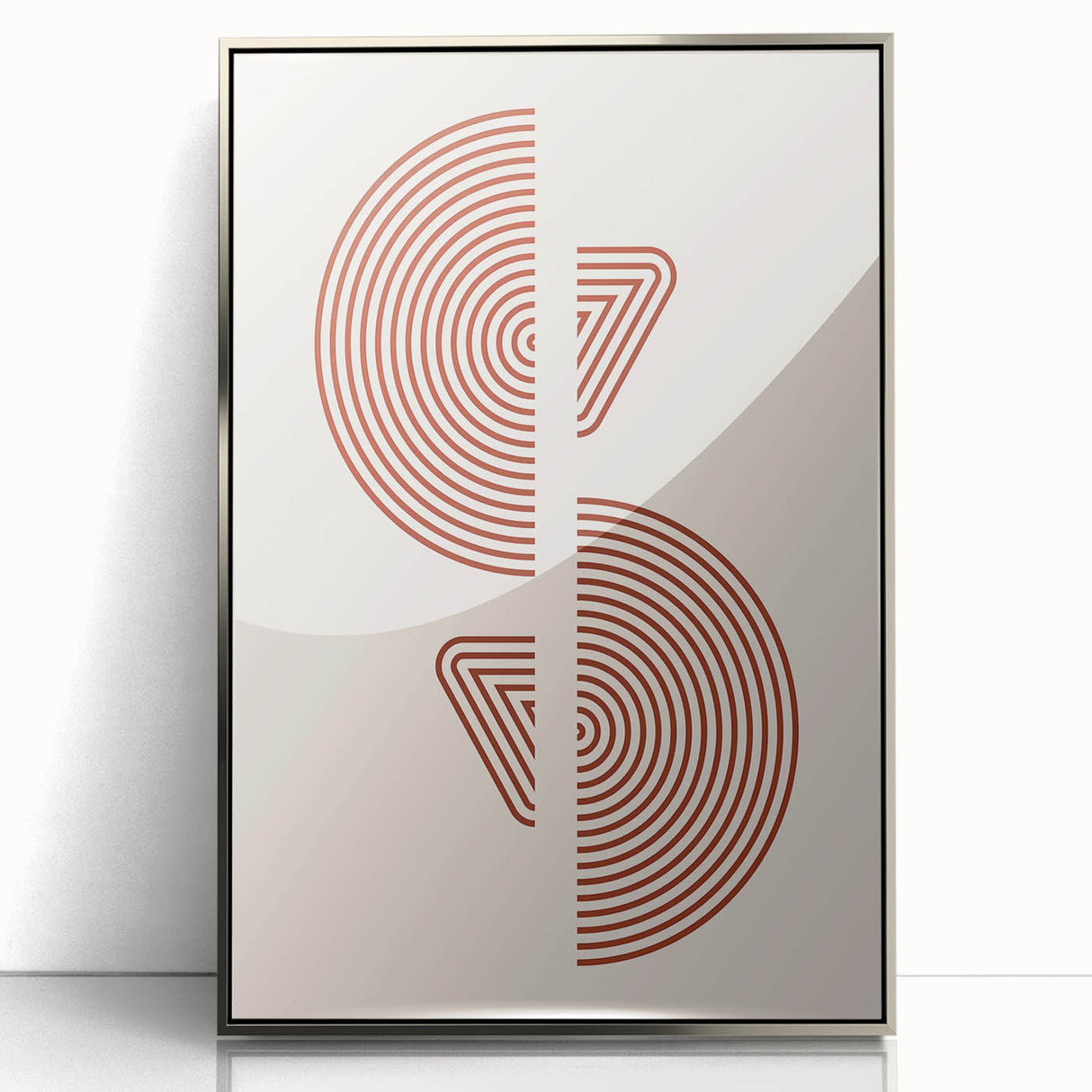 Geometric Boho Wall Art | Minimalist Circles & Triangles | Earthy Decor