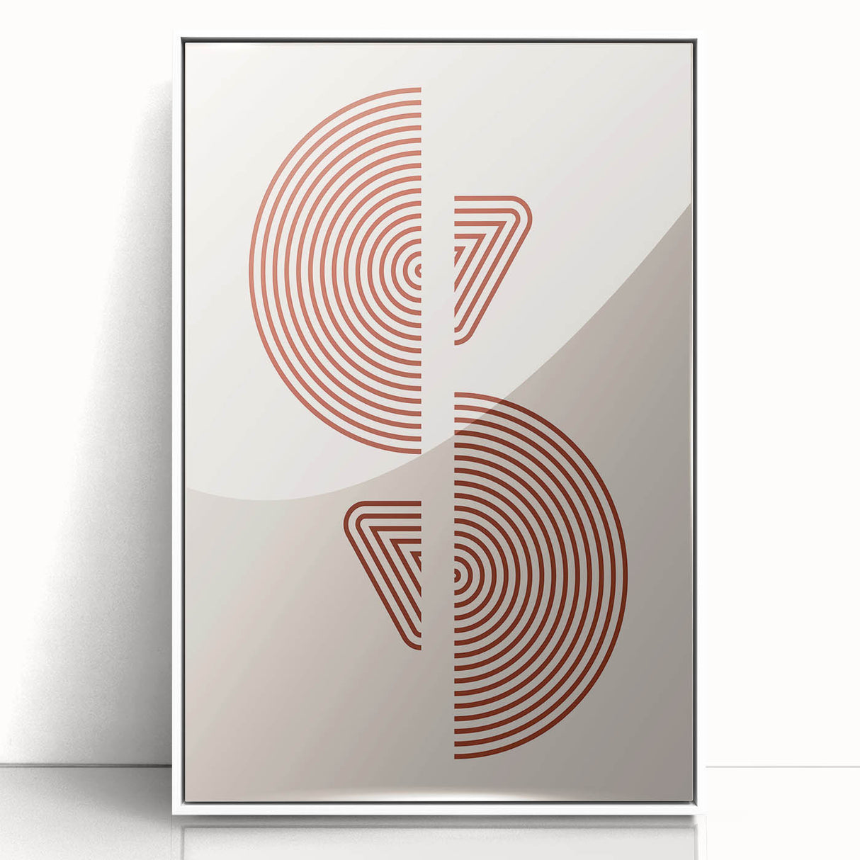 Geometric Boho Wall Art | Minimalist Circles & Triangles | Earthy Decor
