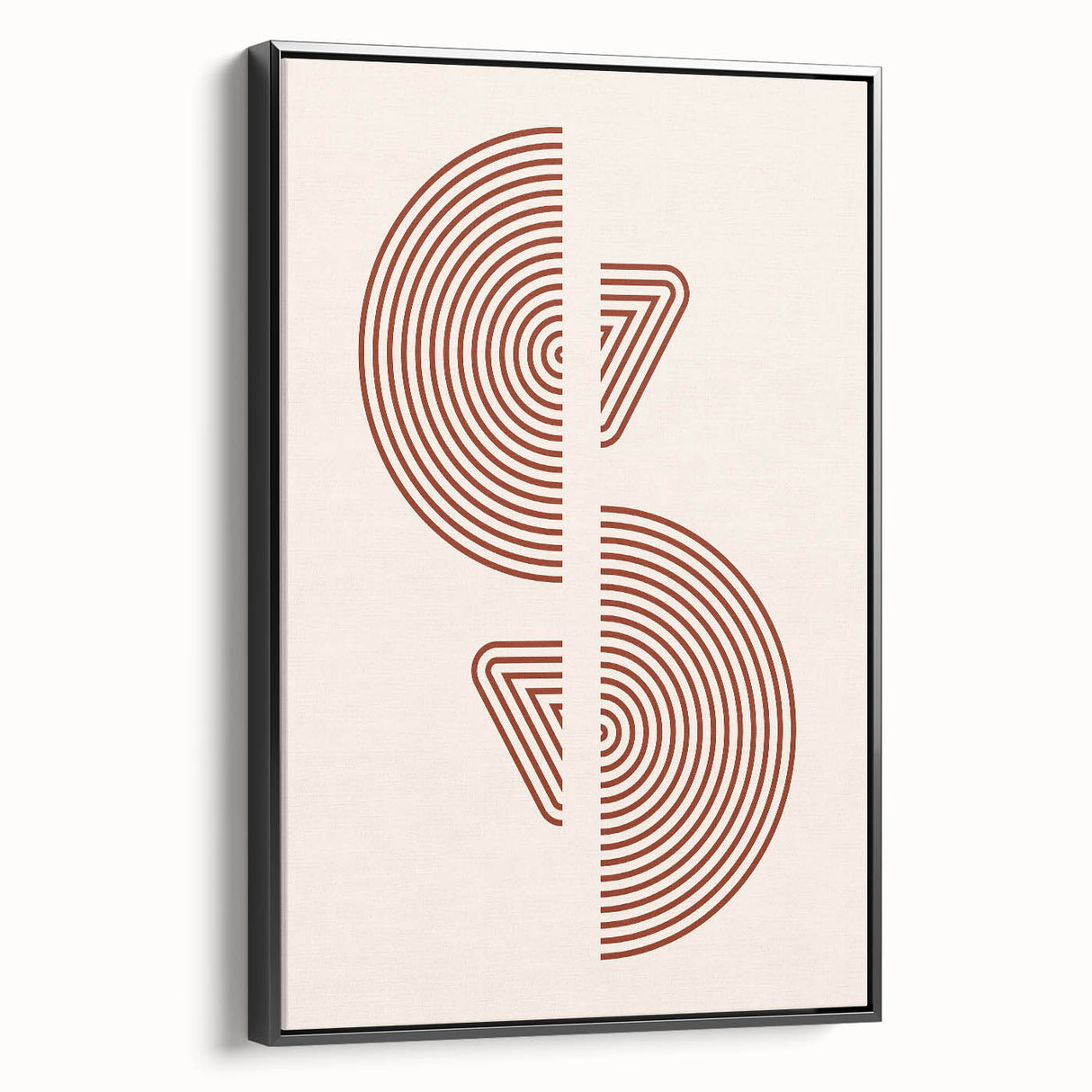 Geometric Boho Wall Art | Minimalist Circles & Triangles | Earthy Decor