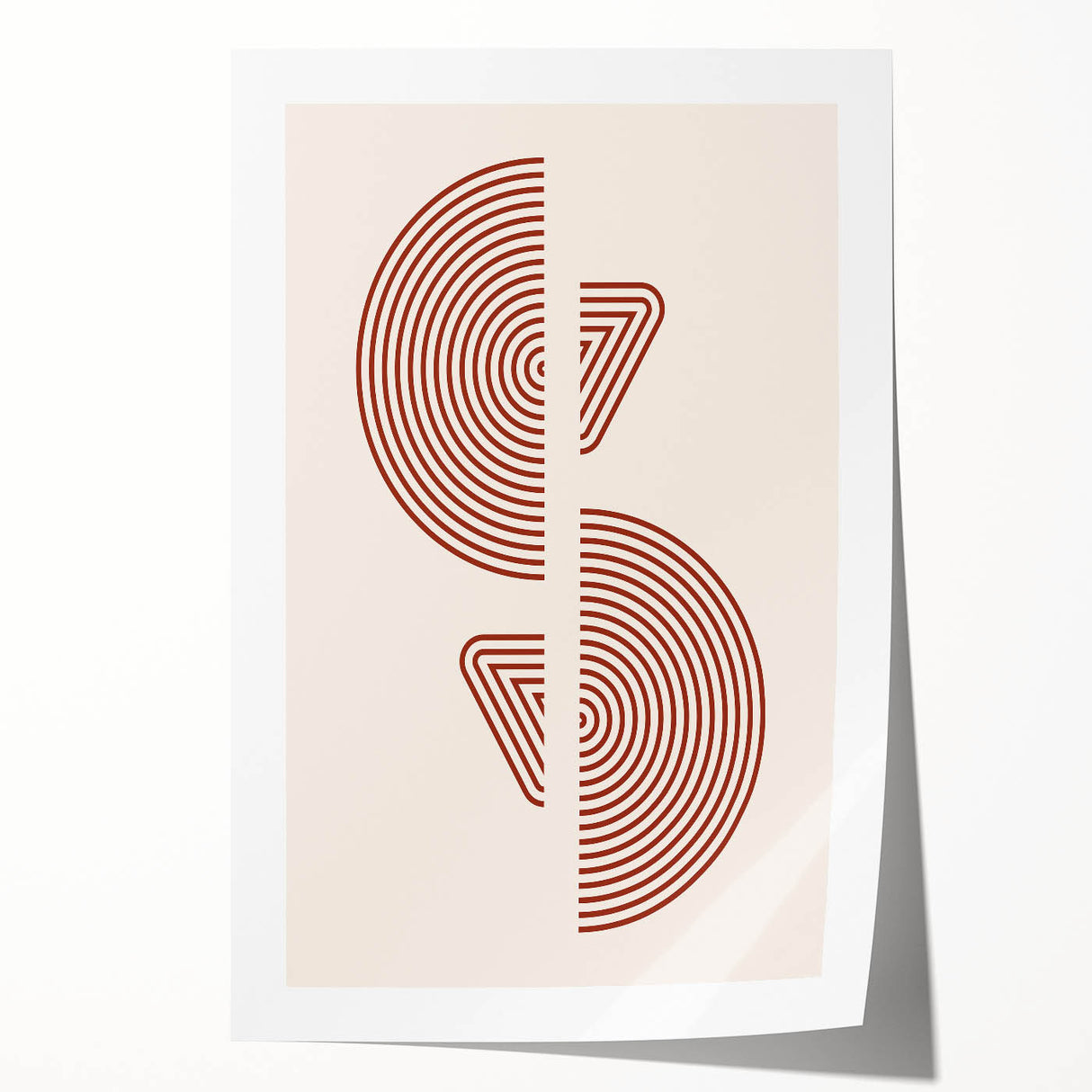 Geometric Boho Wall Art | Minimalist Circles & Triangles | Earthy Decor